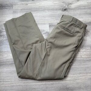 Men's Khaki Dress Pants Trousers Office Work Casual‎ Career Size 33